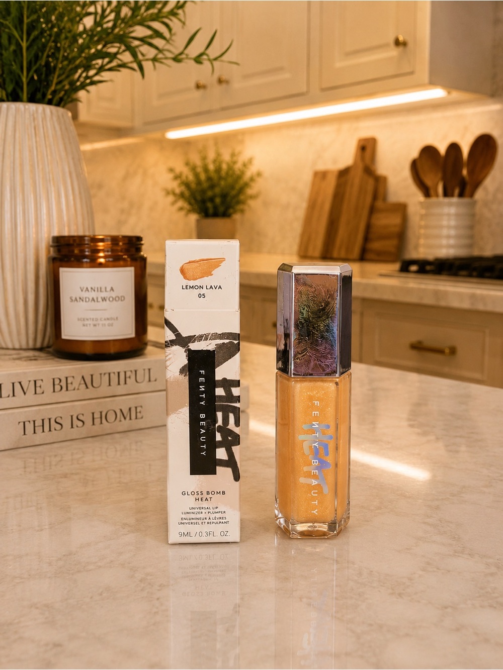 Fenty Beauty Gloss Bomb Heat Universal Lip Luminizer + Plumper Lemon Lava 05